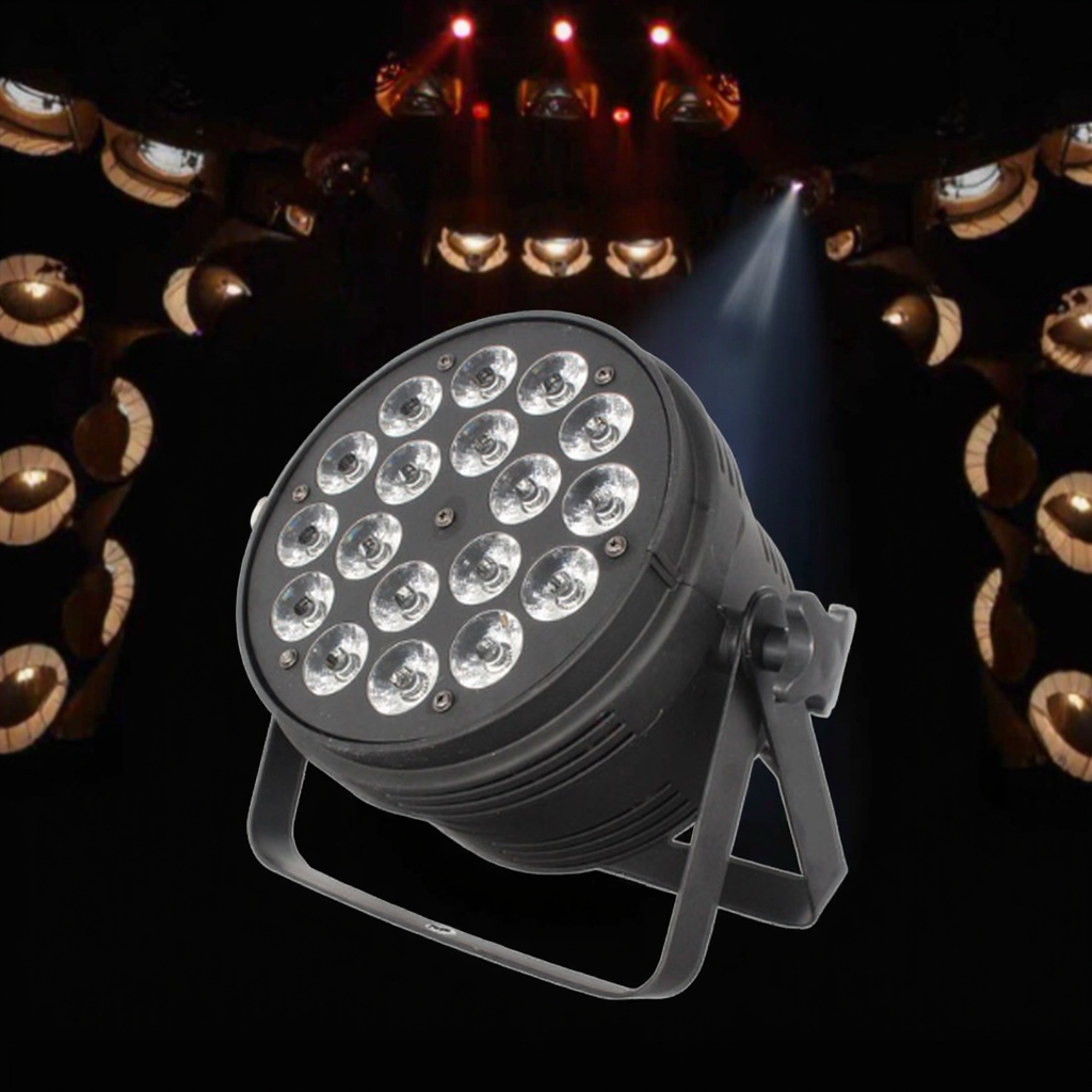 18x10W RGBW Uplight LED Flat Par Can for DJ & Wedding Lighting