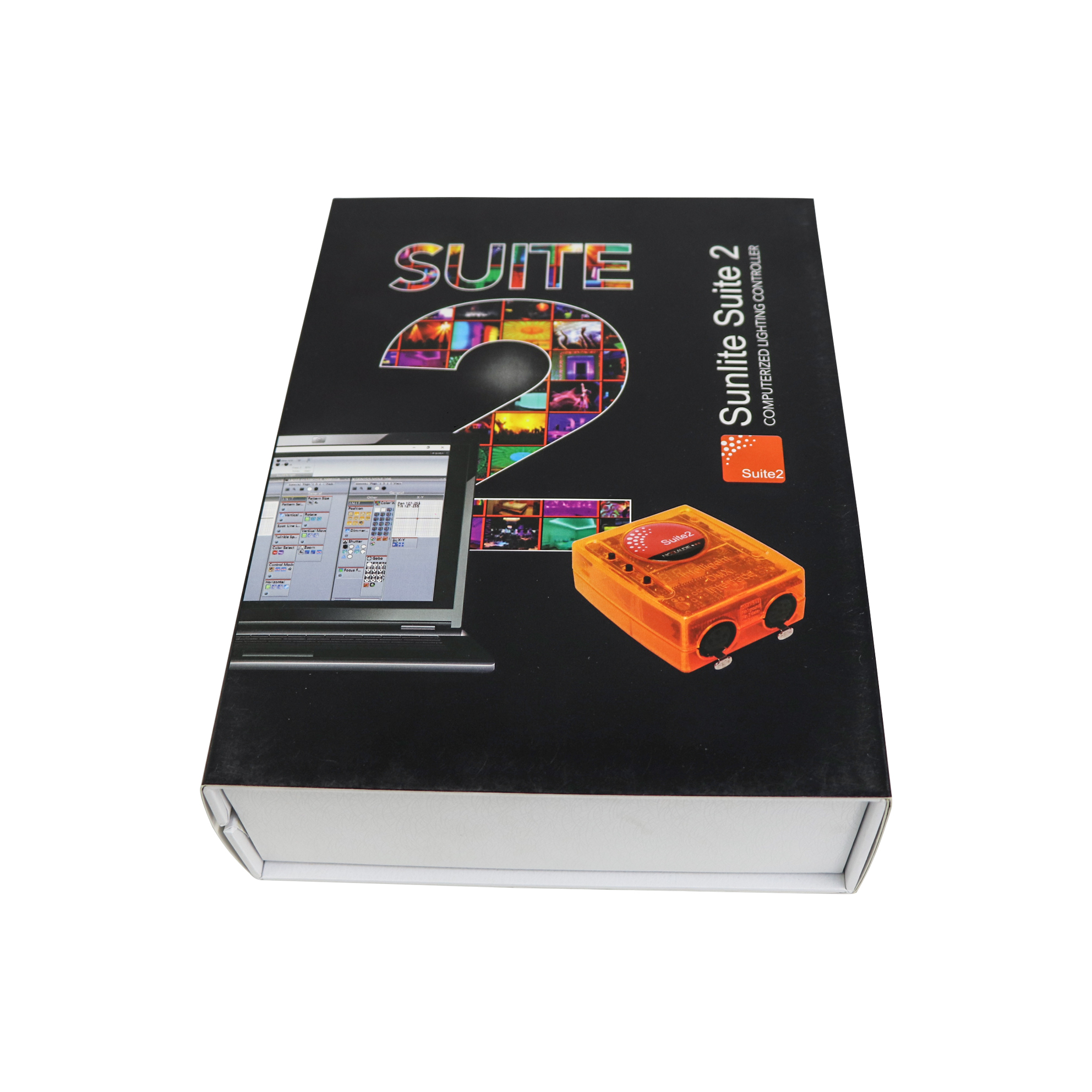 Sunlite Suite 2 USB DMX512 1024CH Lighting Controller – 220V Manual Switch & PC Dimmer for DMX Systems