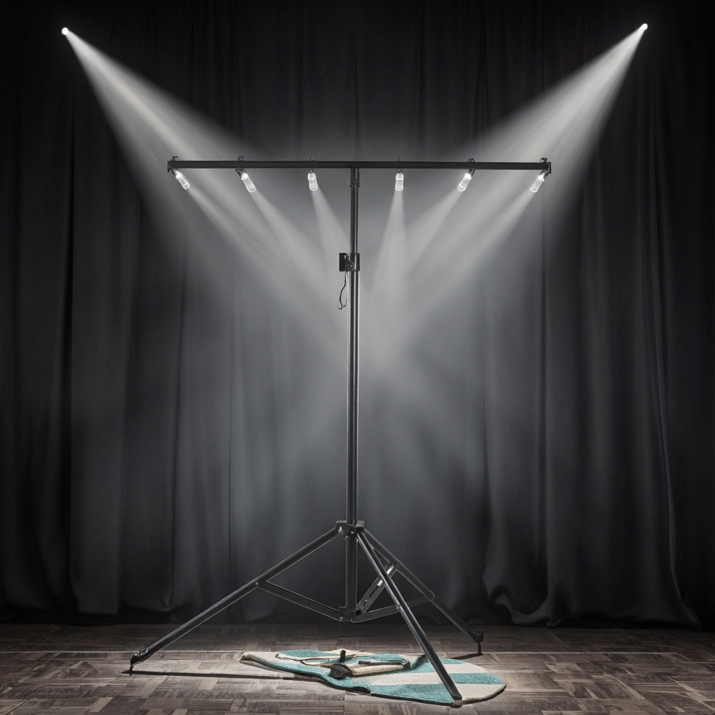 1.6-2.8m Single Layer Light Stand with 50KG Load-Bearing Capacity IP65 Rated for Moving Head LED Lights