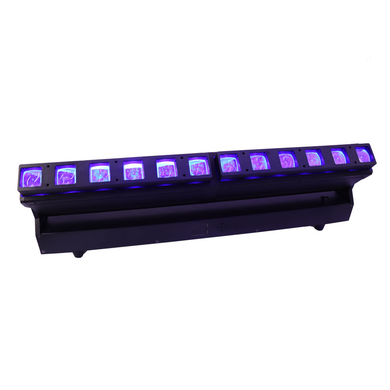 12pcs 40w Zoom Pixel Beam Bar LED Moving Head Light DMX512 Control Aluminum Body IP20 Rating for Club Disco Dj Bar Stage