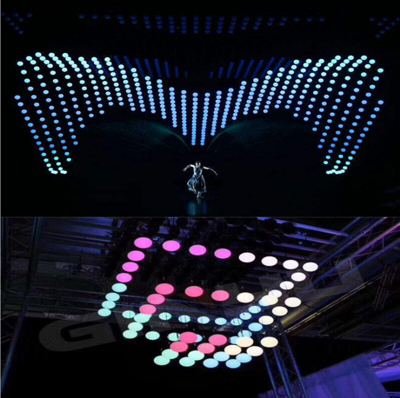 L-180 RGB Lifting LED Kinetic Ball Stage Lights 9m Height Disco Wedding Moving Lights