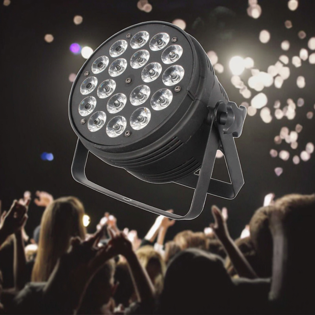 18x10W RGBW Uplight LED Flat Par Can for DJ & Wedding Lighting