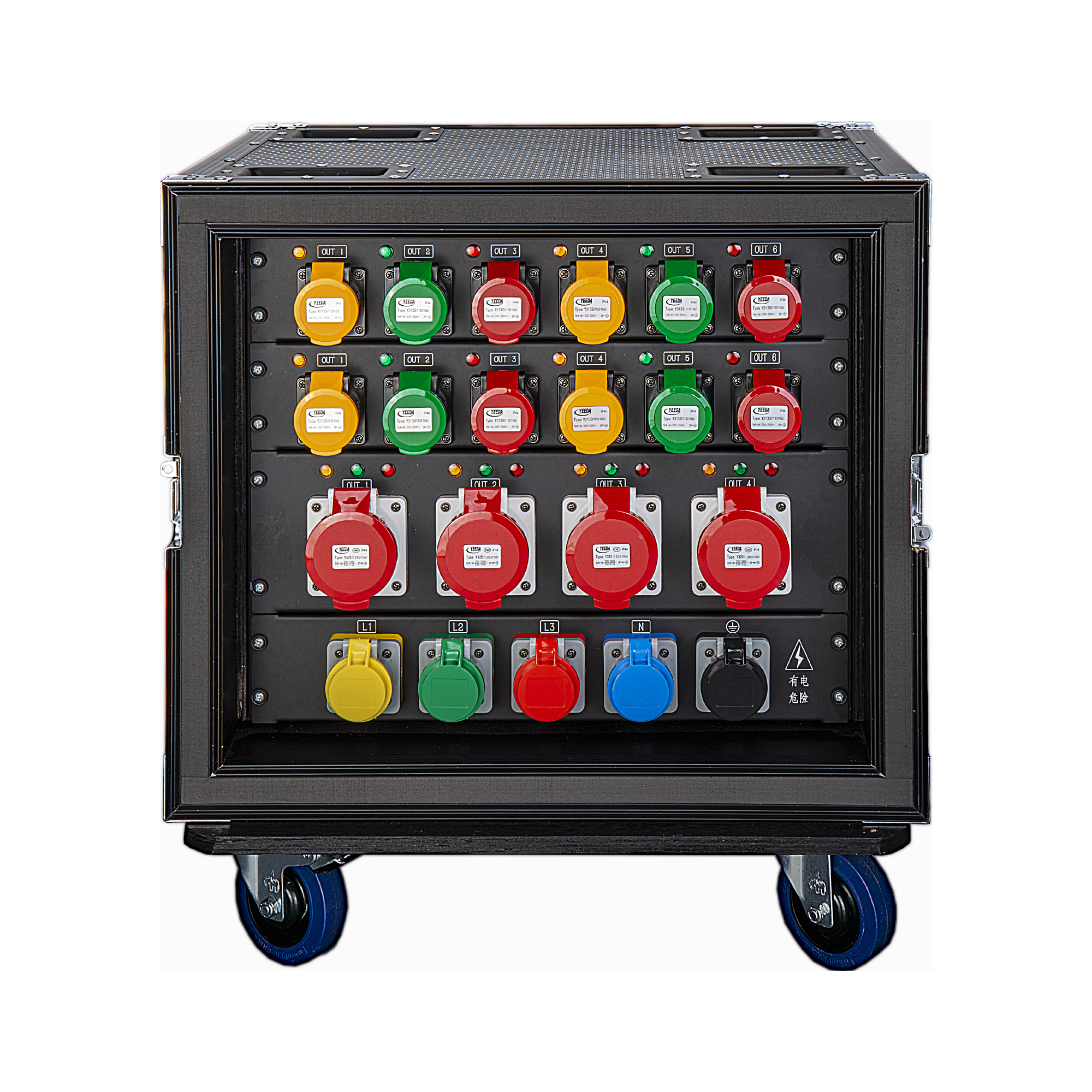 12 Road 16A Waterproof Output 4 Road 32A 5pin Output Power Distributor