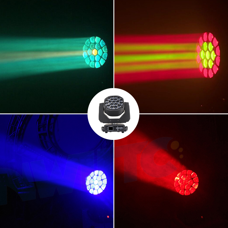 K10 19x15W Beam Wash Zoom B Bee Eye LED Moving Head Stage Light With DJ Disco