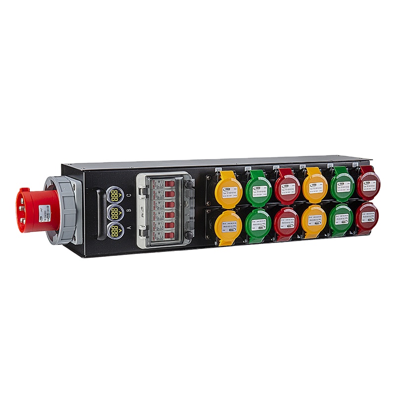 DJ 12 Road 16A Waterproof Output Power Distributor in Rectangle Shape