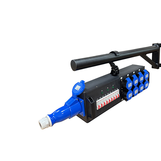 Portable Mini Power Distributor 9 Road Waterproof 16A Output & 16A 3pin Input for Various Applications