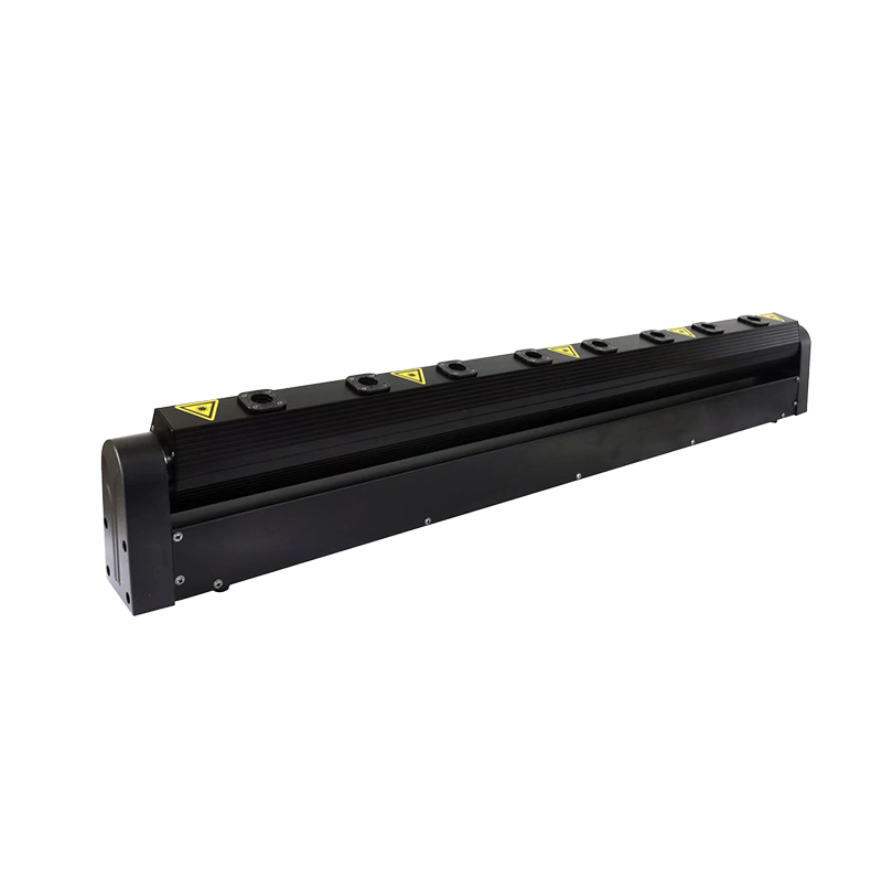 RGB 8-Eye Laser Bar Moving Head Light With Folding Clamps - Perfect for Bars, KTV, and Nightclubs