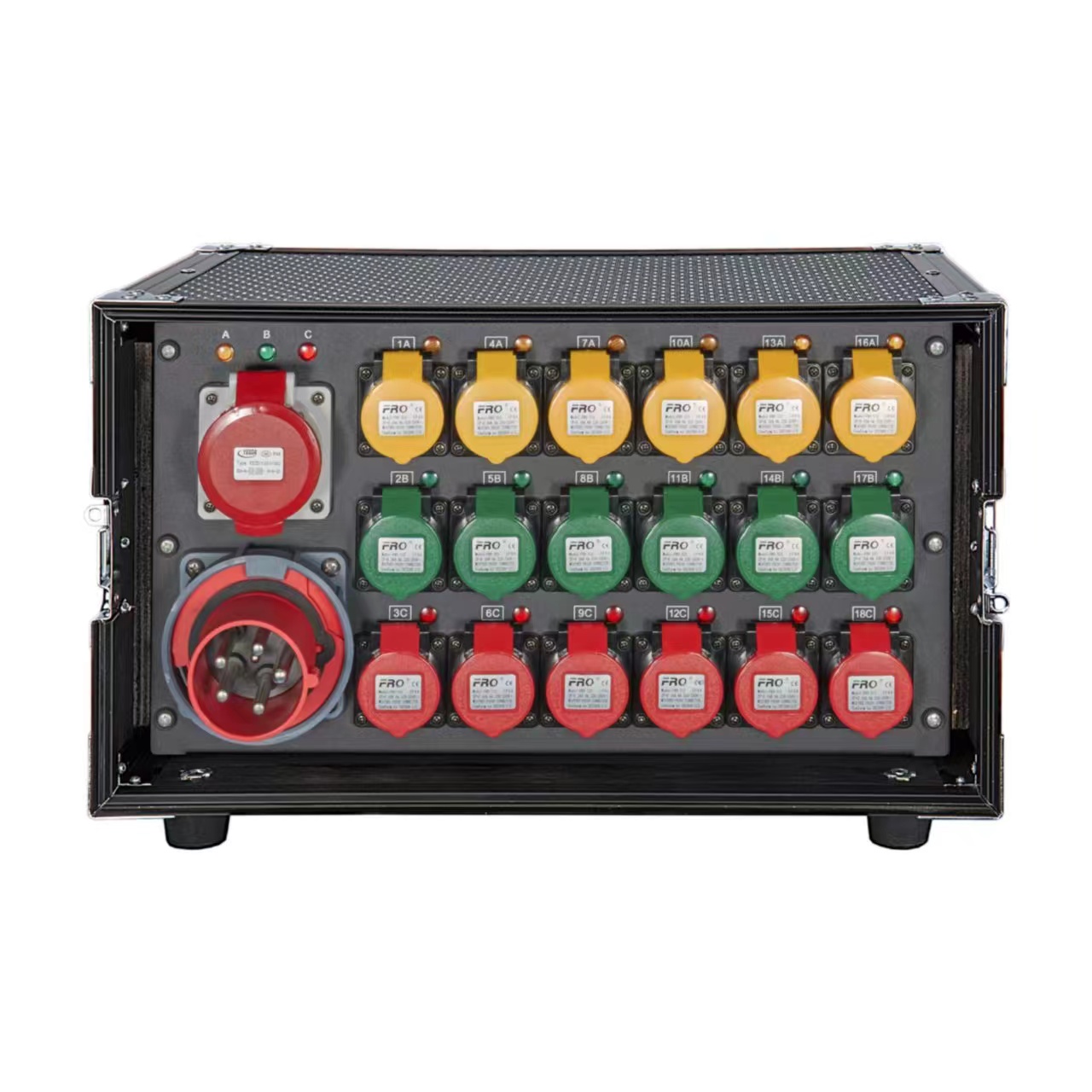 Pro 63A 5pin Input 18 Road 16A Waterproof 32A 5pin Output Power Distro