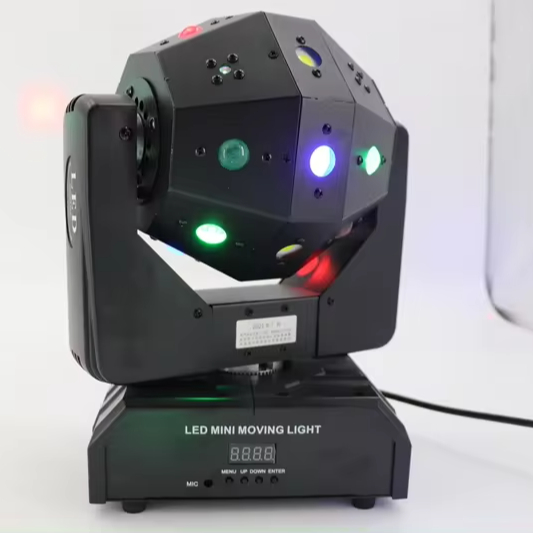 L-107 DJ Disco 16x3w RGBW 4x15w Strobe Red Green Laser Stage Lights LED Moving Head Light