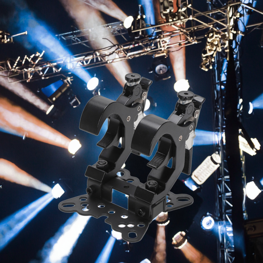 DJ Disco 100kg Load 45-60MM OD Quick Foldable Light Clamp Hook for Stage Lights