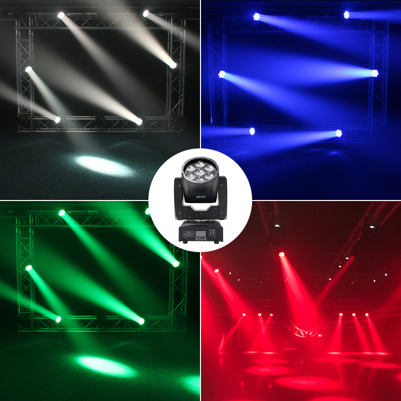 Mini 7x12W LED Moving Head Light for Stage & DJ