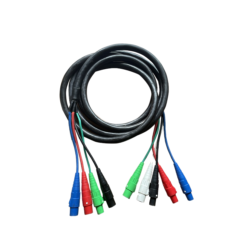 30 40 Meter Long 35M2 LED Spotlights Cable With Camlocks IP65 White and Warm White for Theme Park Use