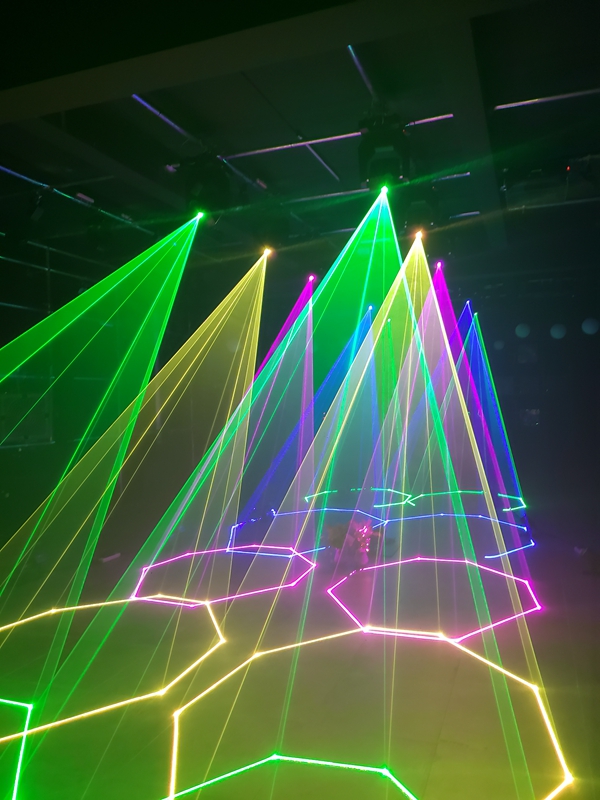 DJ Disco halo Ring 6w Animation RGB 3in1 Moving Head Laser Light