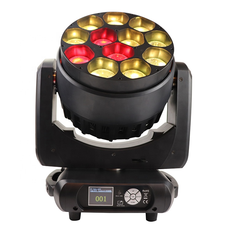 L-72 Pixel Stage Light 12x40w 4 in 1 Rgbw 4in1 Stage Zoom Wash Led Moving Head DJ Disco Stage Lights
