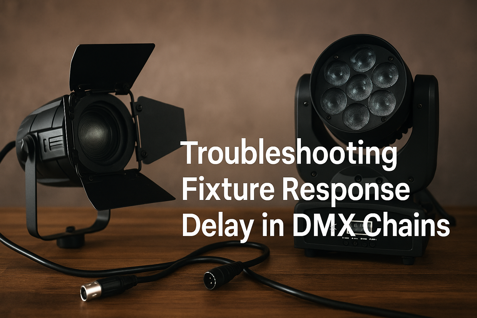 Troubleshooting Fixture Response Delay in DMX Chains