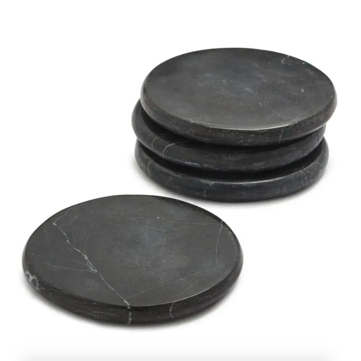 Circle Natural Marble Coaster