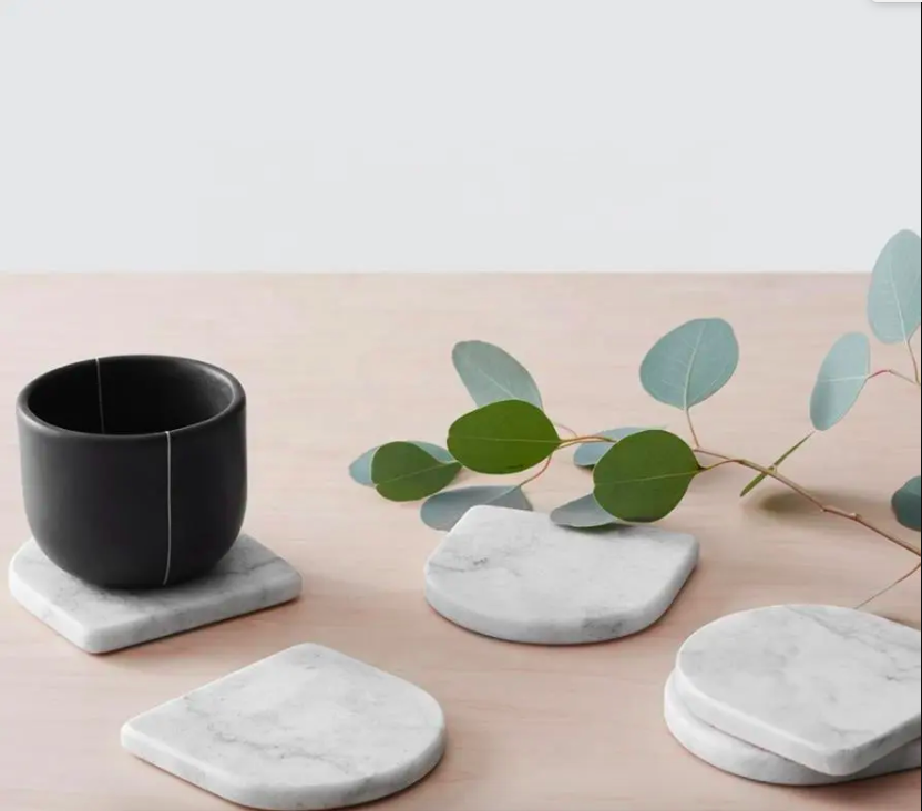 Marble Drink Cup Mat