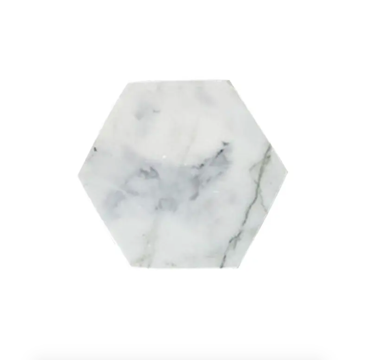 Hexagon Marble Drink Coaster