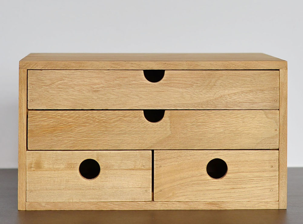 Wooden Tabletop Drawer Cabinet