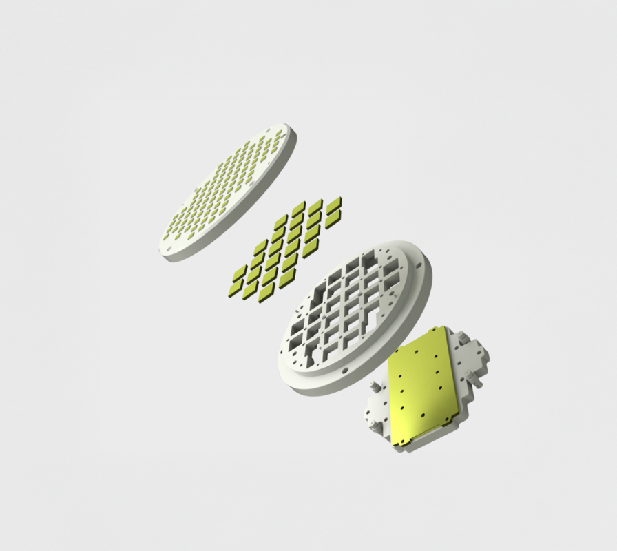 Gun-borne Tile-Style Active Subarray