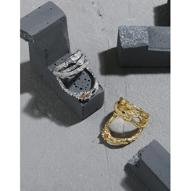 S925 Sterling Silver Rings for Women Adjustable - Silver/Gold Plating Birthday Gifts for Women - Jewelry Gold Plated Wholesale