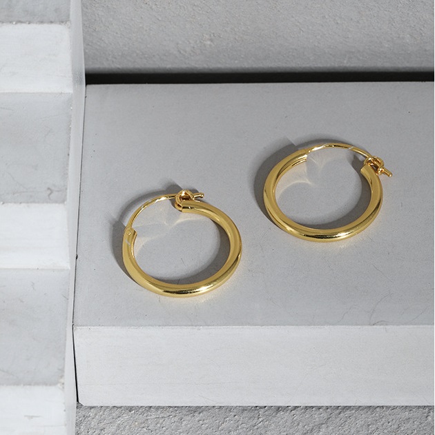 925 Sterling Silver Huggie Hoop Earrings Personality Accessories Silver Hoop Earrings Women's OEM/ODM