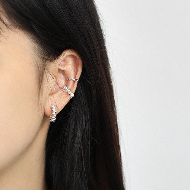 Hoop Cartilage Earrings for Women Girl 925 Sterling Silver Not Fade Hoop Clip On Earrings Jewelry OEM/ODM (Single)