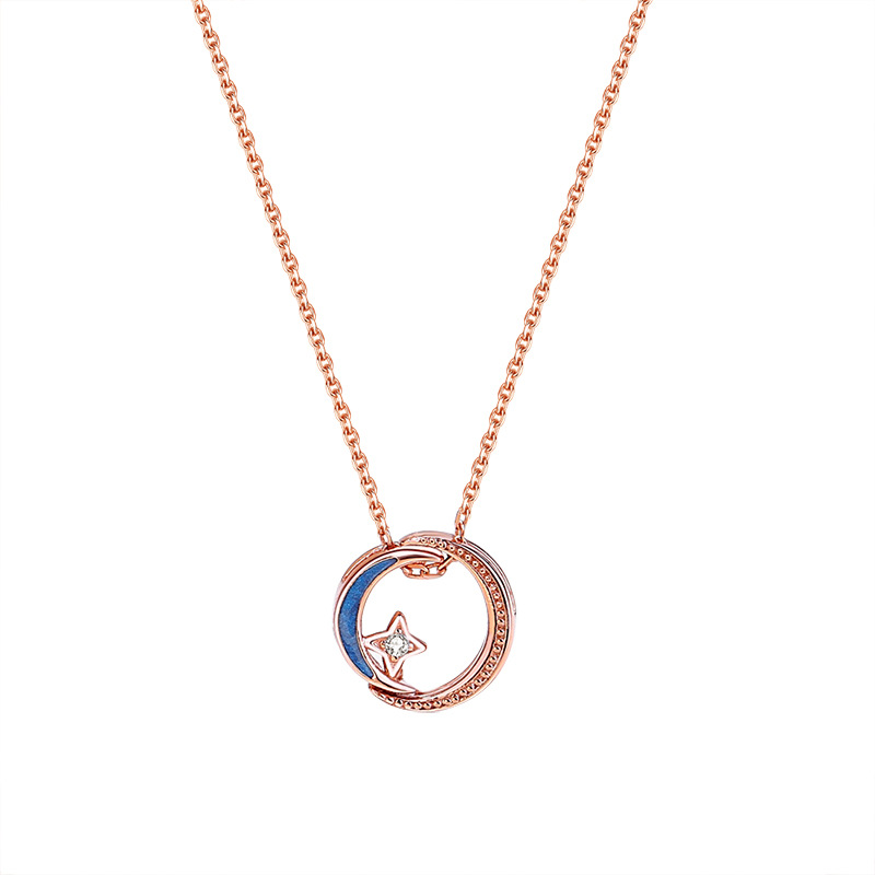 Diffuse Star River Necklace Women S925 Sterling Silver Drops Micro-Setting A Multiple Wear Collarbone Chain