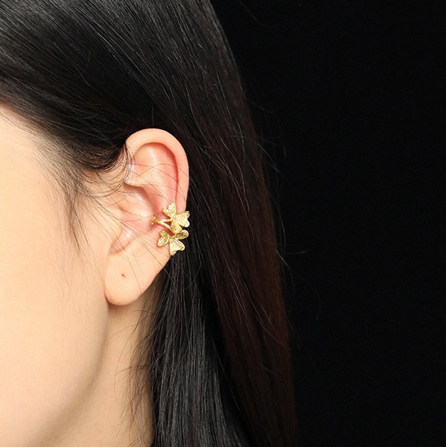 Silver Hoop Clip On Earrings Personality Accessories Hoop Cartilage Earrings Women's Friendship Gift Jewelry OEM/ODM