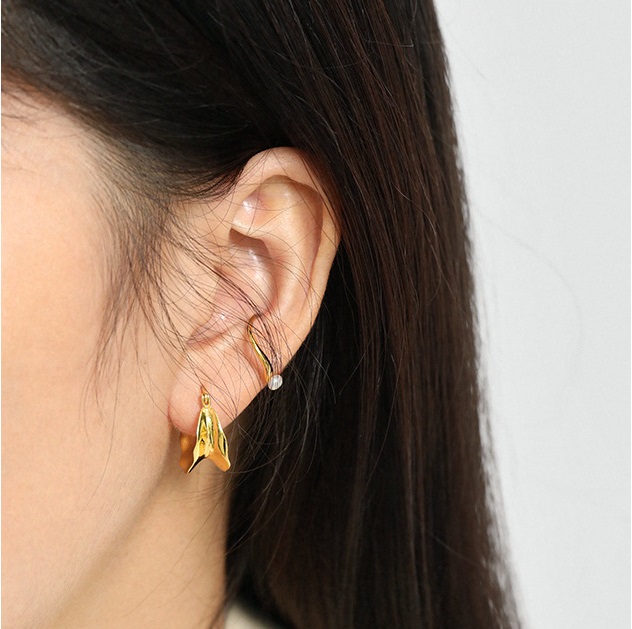 925 Sterling Silver Huggie Hoop Earrings Personality Accessories Silver Hoop Earrings Women's OEM/ODM