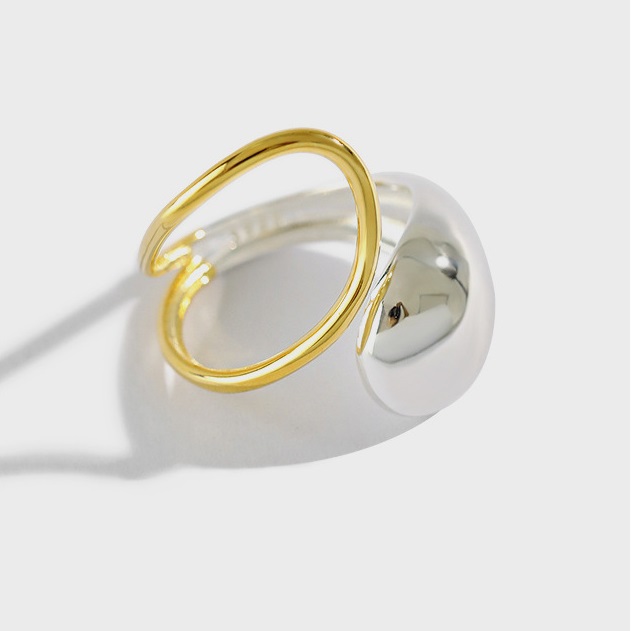 S925 Sterling Silver Rings for Women Adjustable - Birthday Gifts for Women - Jewelry Gold Plated Wholesale