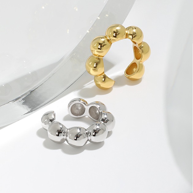 925 Sterling Silver Hoop Cartilage Earrings Personality Accessories Hoop Clip On Earrings Women's OEM/ODM (Single)