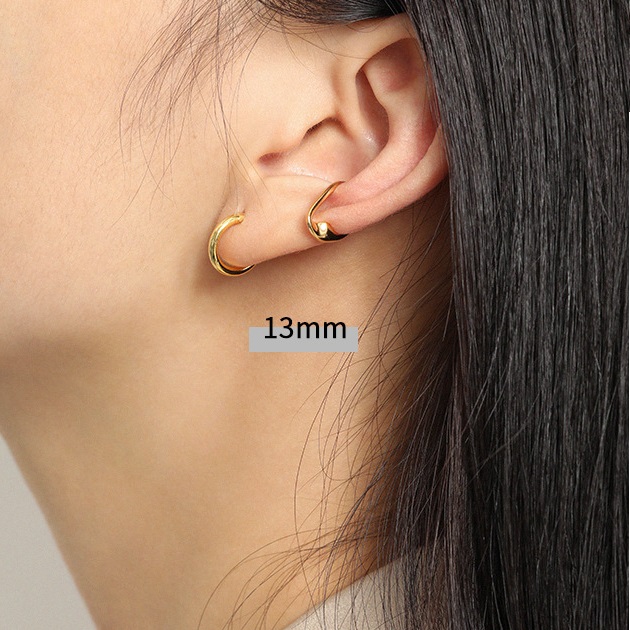 925 Sterling Silver Huggie Hoop Earrings Personality Accessories Silver Hoop Earrings Women's OEM/ODM