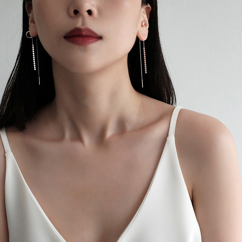 Drop Earrings For Women 925 Sterling Silver Girl Dangle Earrings Wedding Fashion Jewelry Gifts OEM/ODM