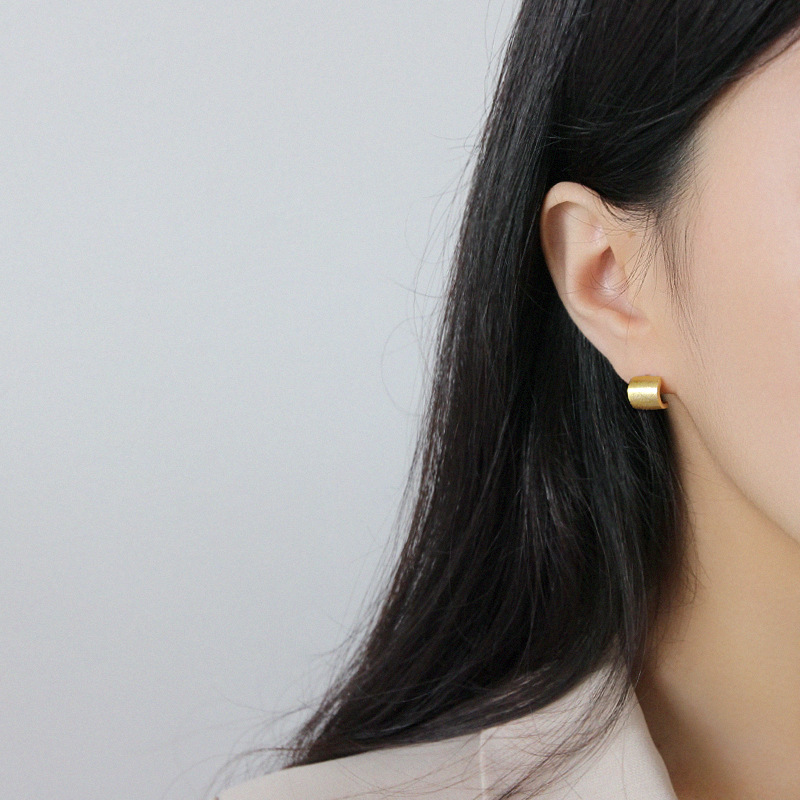 925 Sterling Silver Stud Earrings Women Girl Gift Girl Gold Piercing Earrings Jewelry Factory Wholesale OEM/ODM