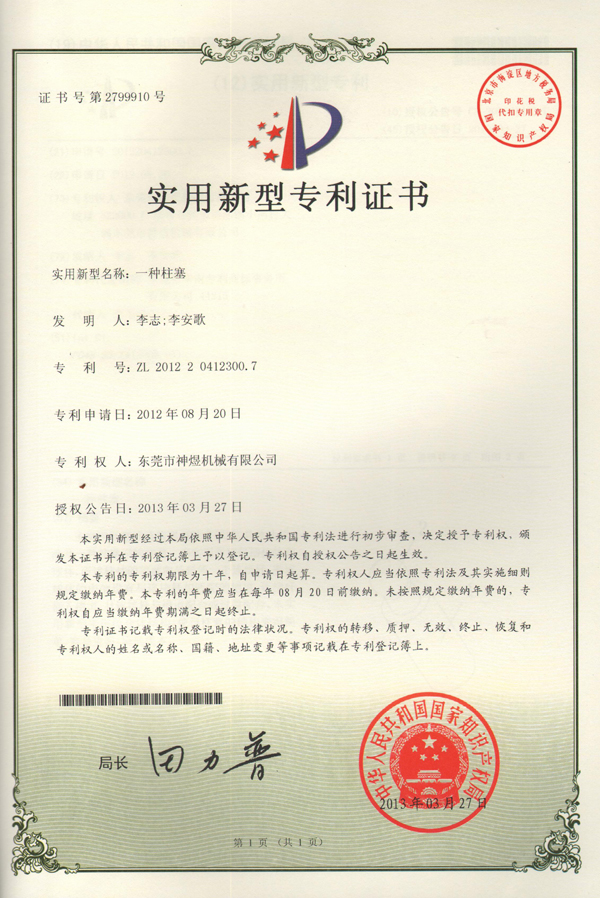 一种柱塞