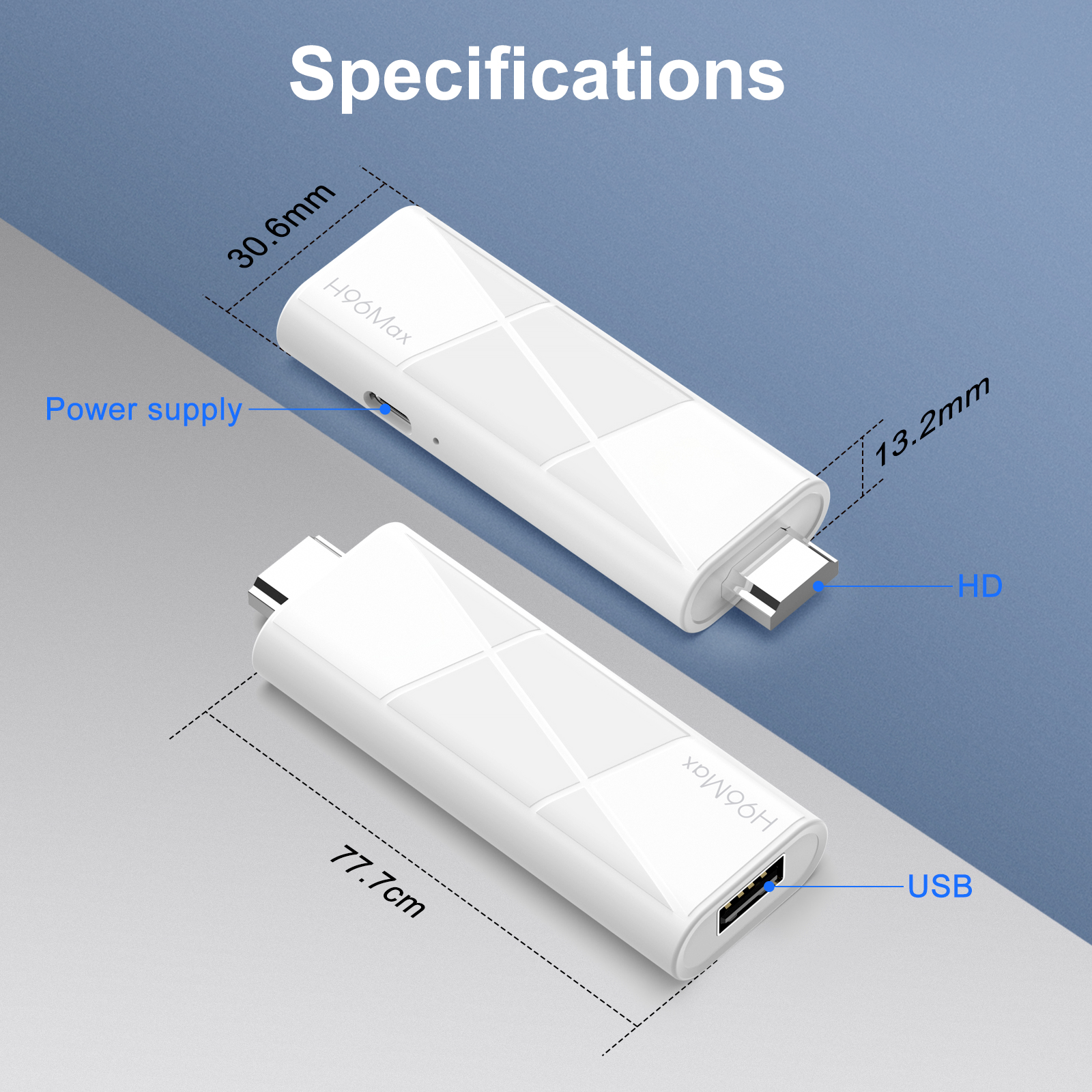 compact RK3518 tv stick with HDMI and USB2.0
