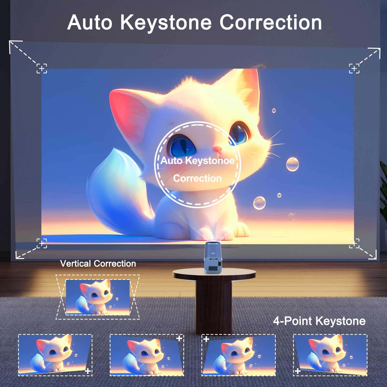 keystone correction projector