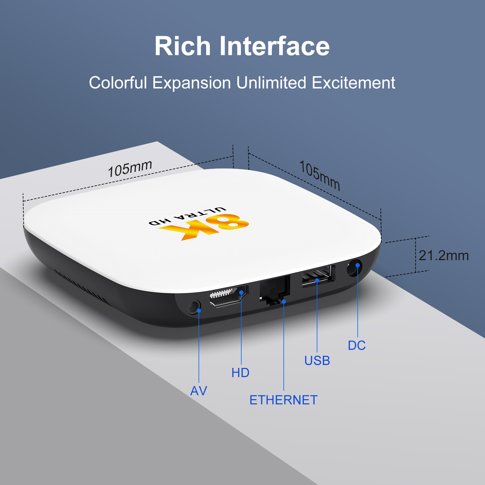 Android TV Box with rich interfaces