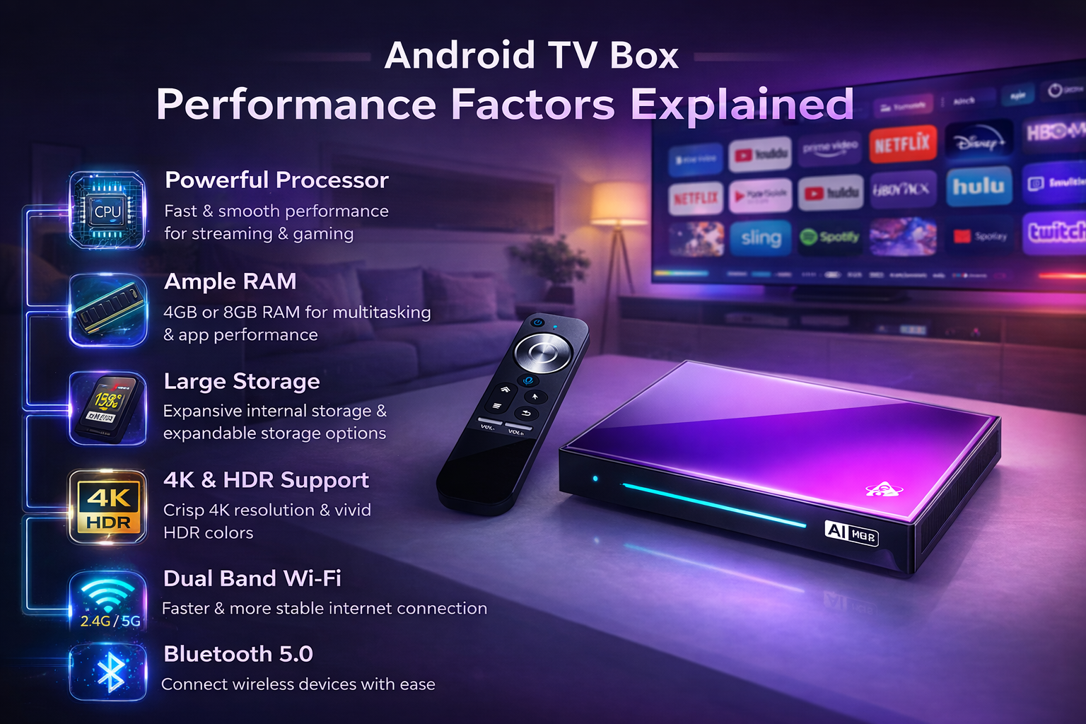 Android TV box performance factors explained