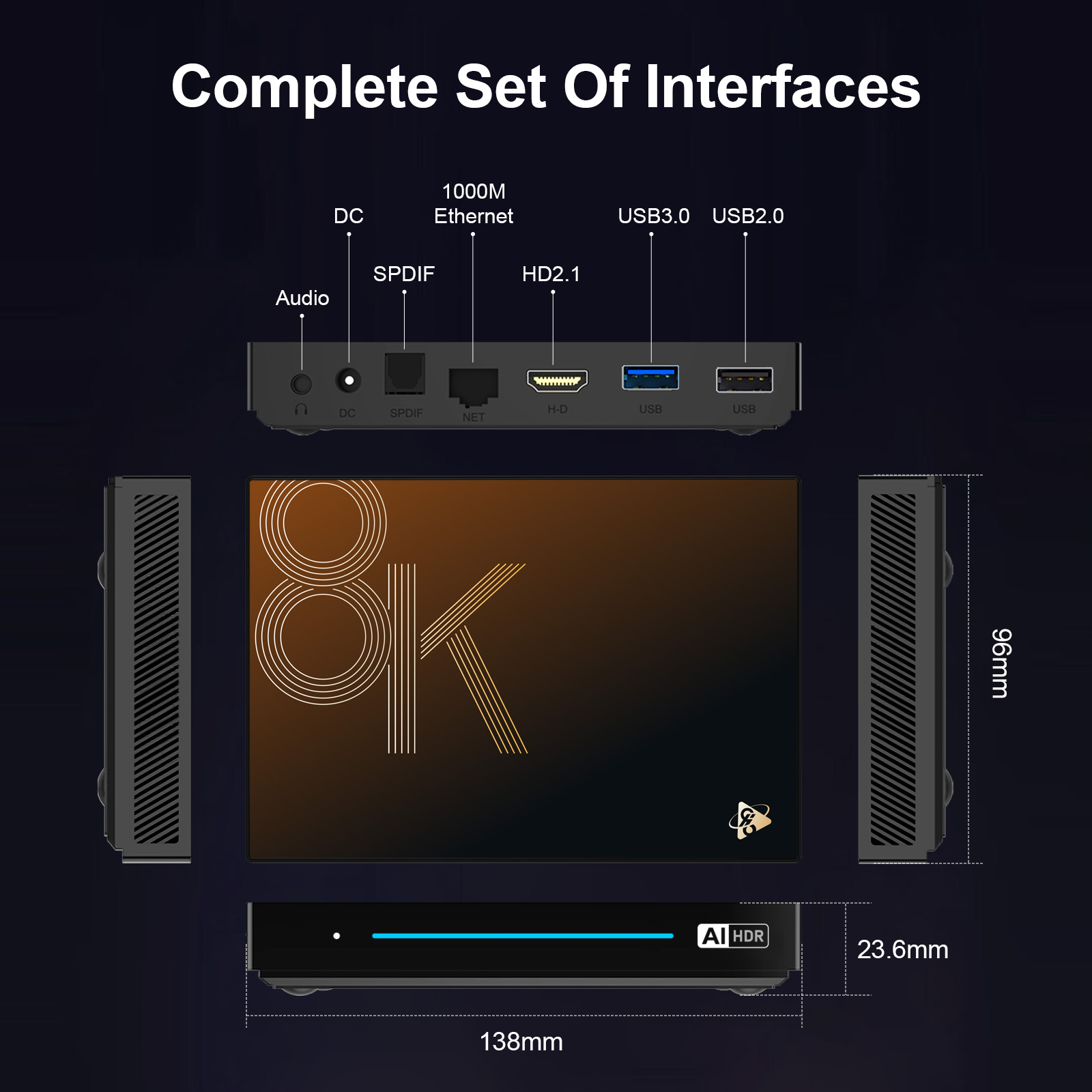8k android smart tv box