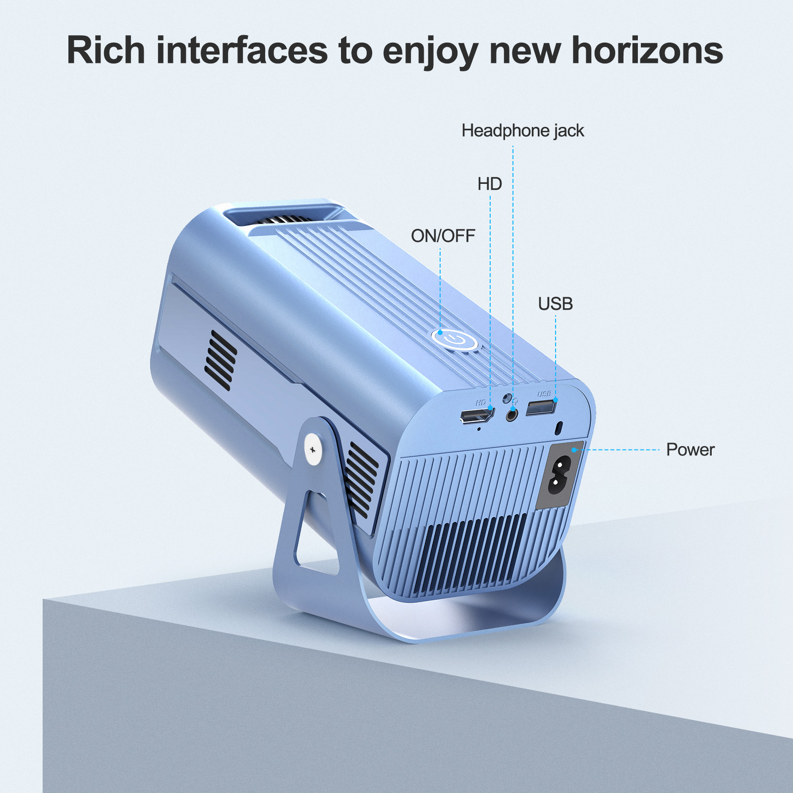 android projector with remote