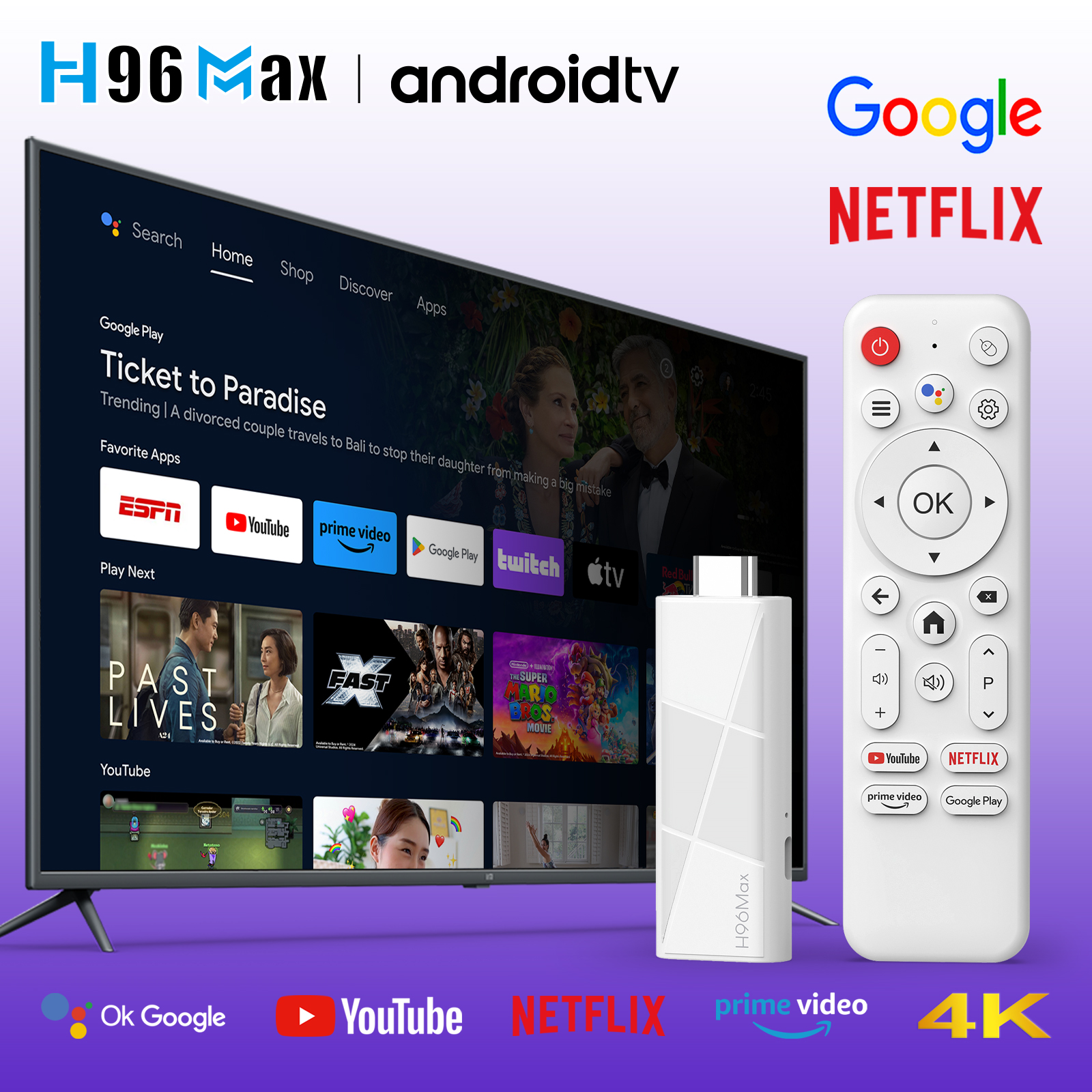 H96 RK3518 Android 14 TV Stick