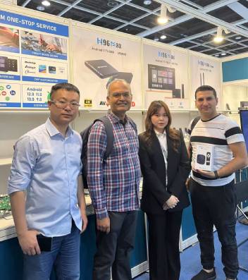 meet with our customer for tv box