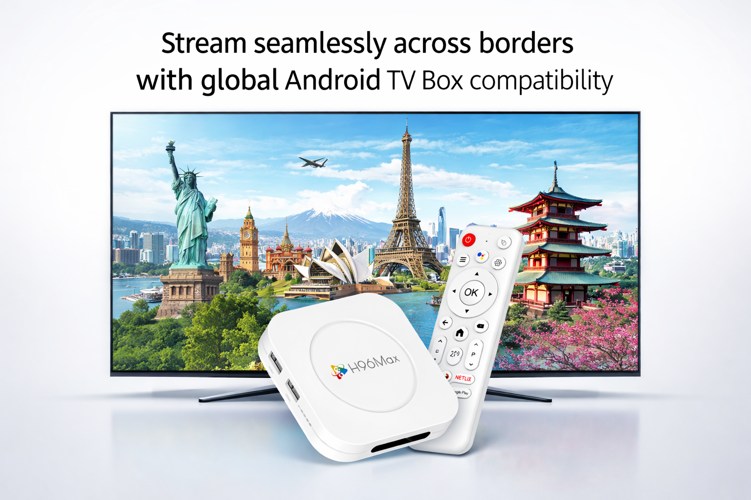 Stream seamlessly across borders with global Android TV Box compatibility