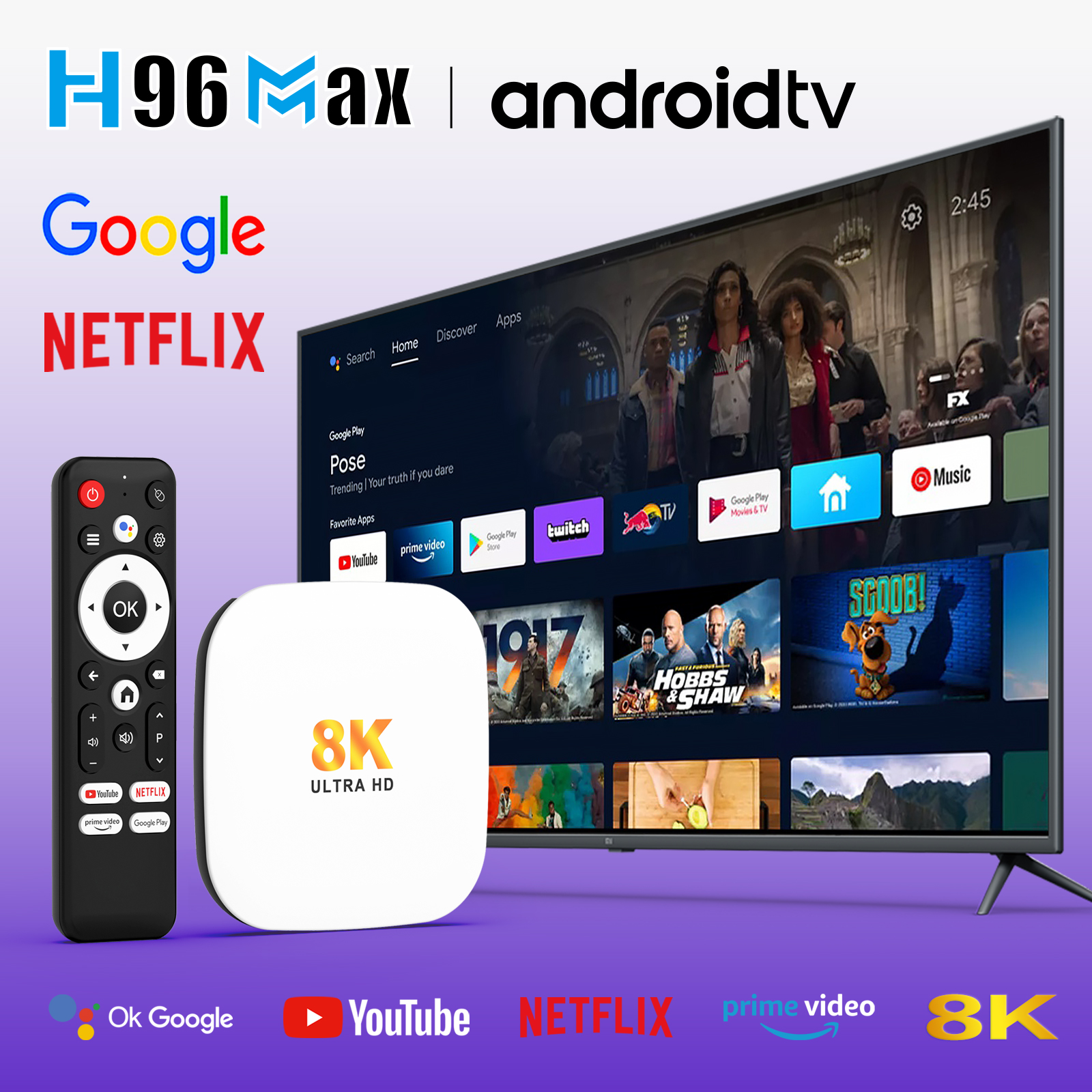 H96 Max M2 PLUS Android 14 TV Box