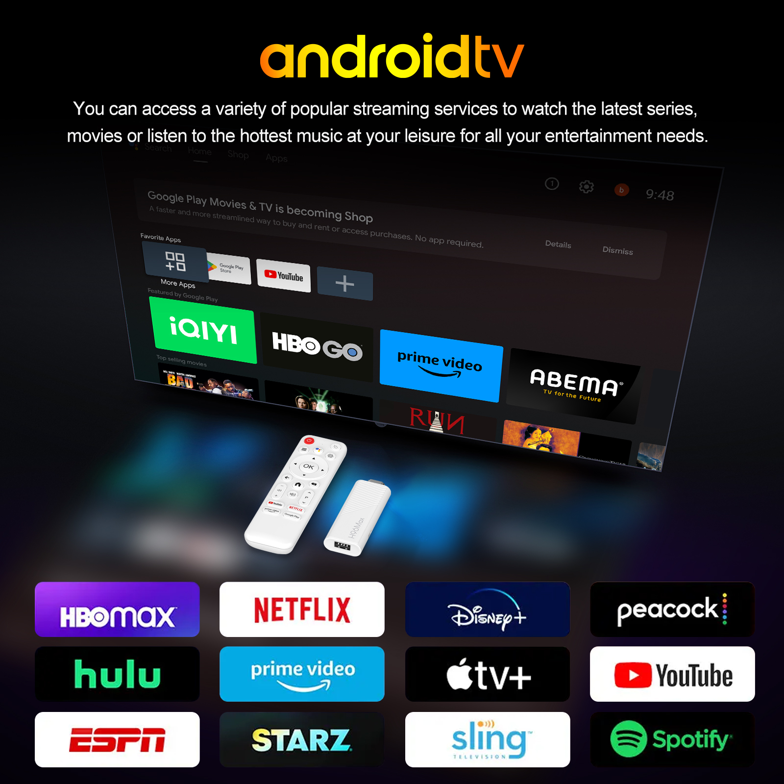 android tv stick 4k 16gb