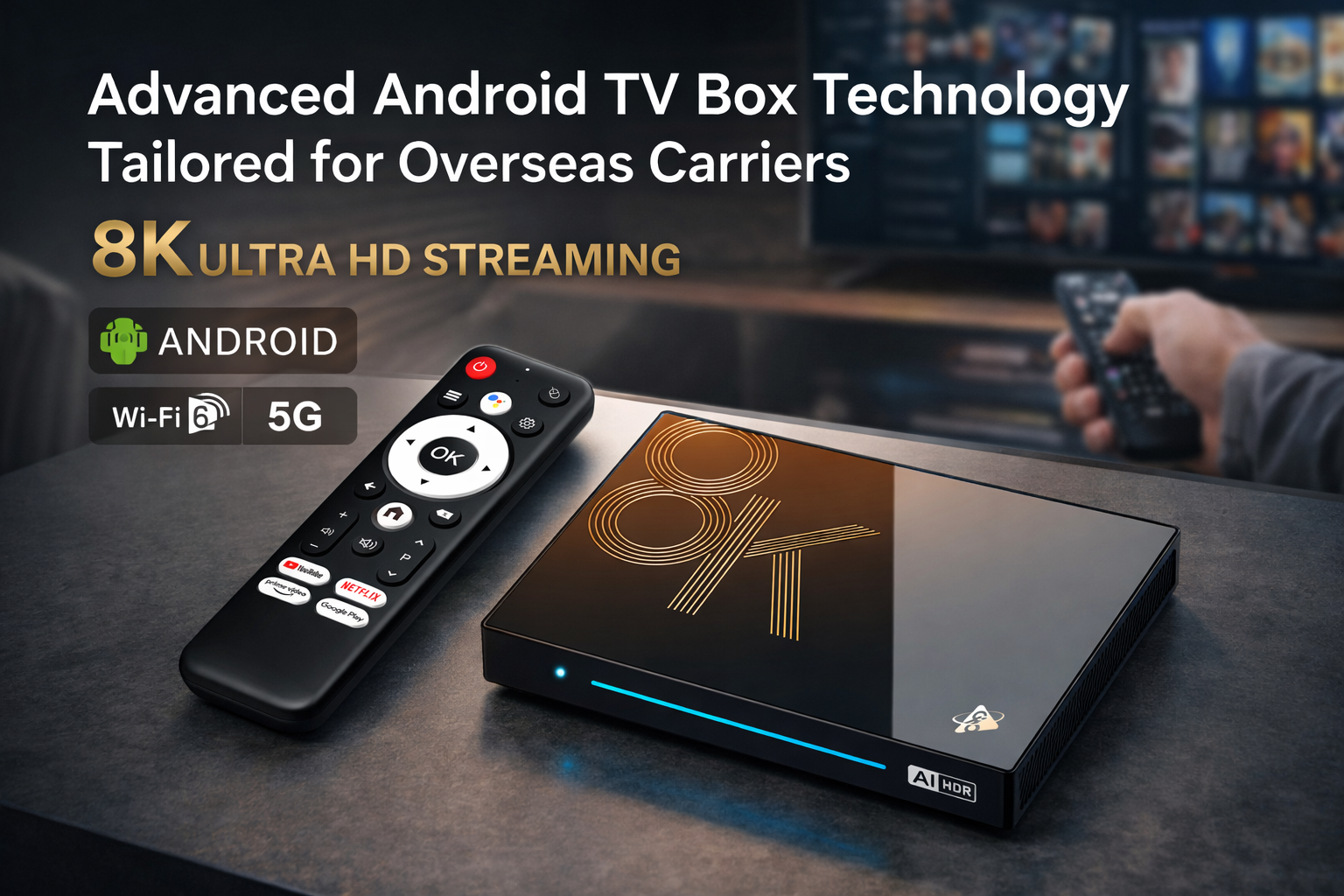 Advanced Android TV box technology tailored for overseas carriers