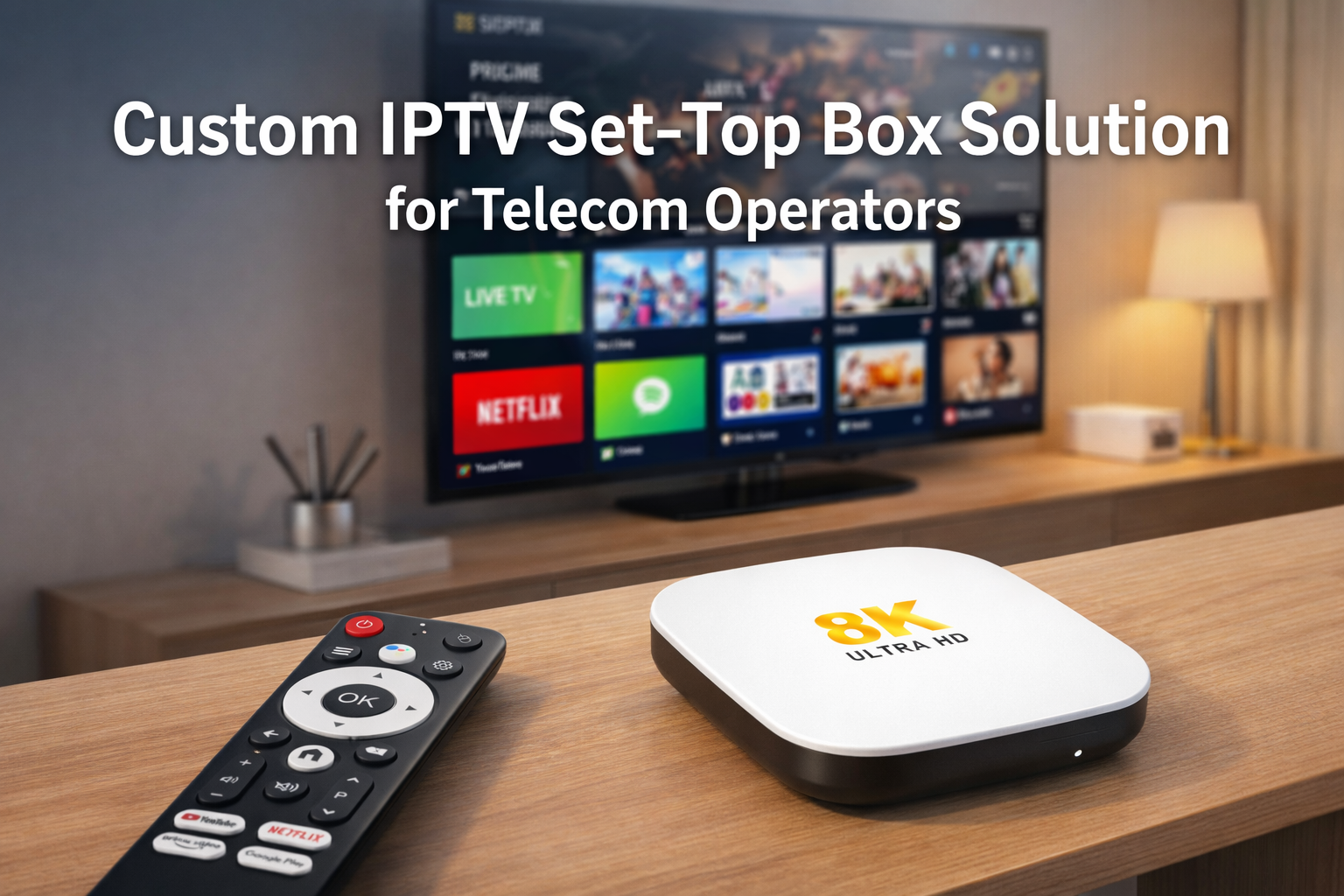 Custom IPTV Set-Top Box Solution for Telecom Operators