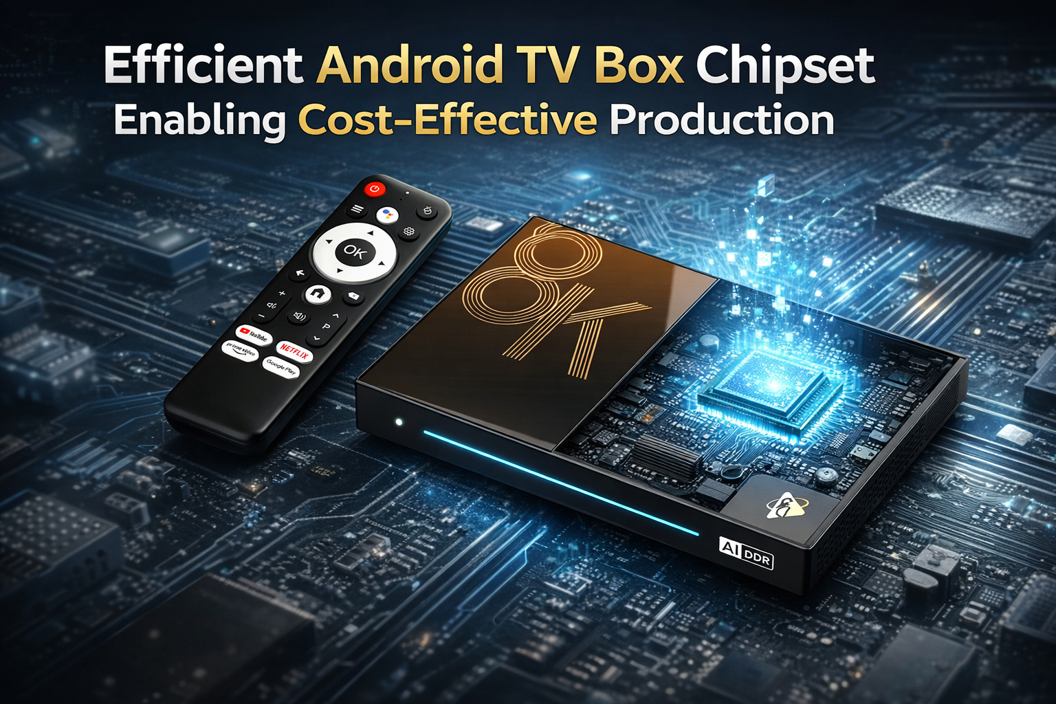 Efficient Android TV box chipset enabling cost-effective production